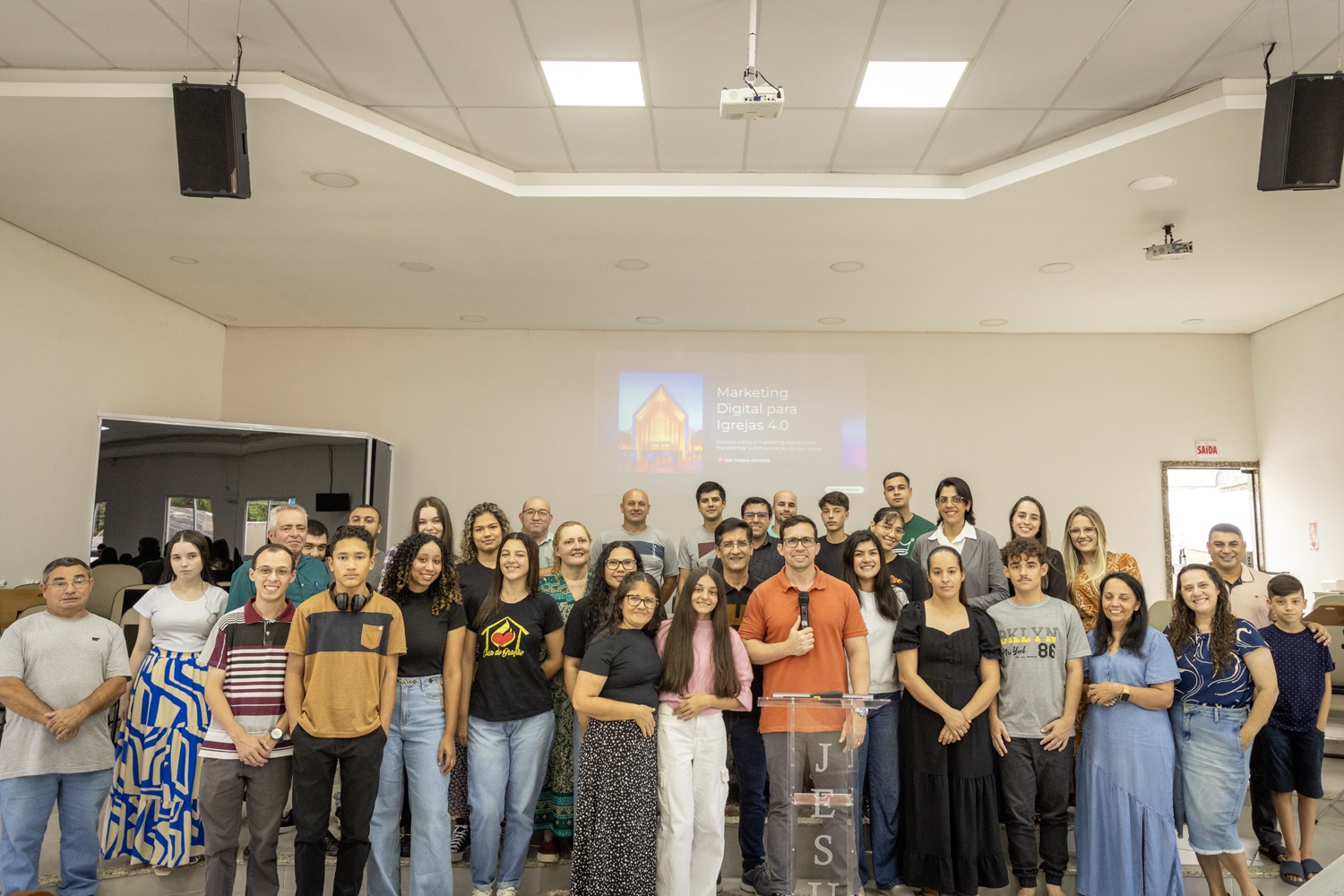 Palestra de marketing digital para igrejas no CIADESCP