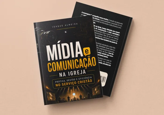 Capa do livro Mídia e Comunicação na Igreja de Isaque Almeida